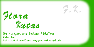 flora kutas business card